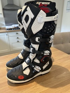 Sidi Crossfire 2 MX Motocross Boots Off Road Size 8 Uk