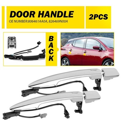 Door Handle For Nissan For Sentra 13-15 09-14 Maxima Rear Left+Right Exterior H