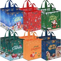 GeschenktüTen Weihnachten 12 StüCk 38X35X15Cm Wiederverwendbar Non Woven Mit