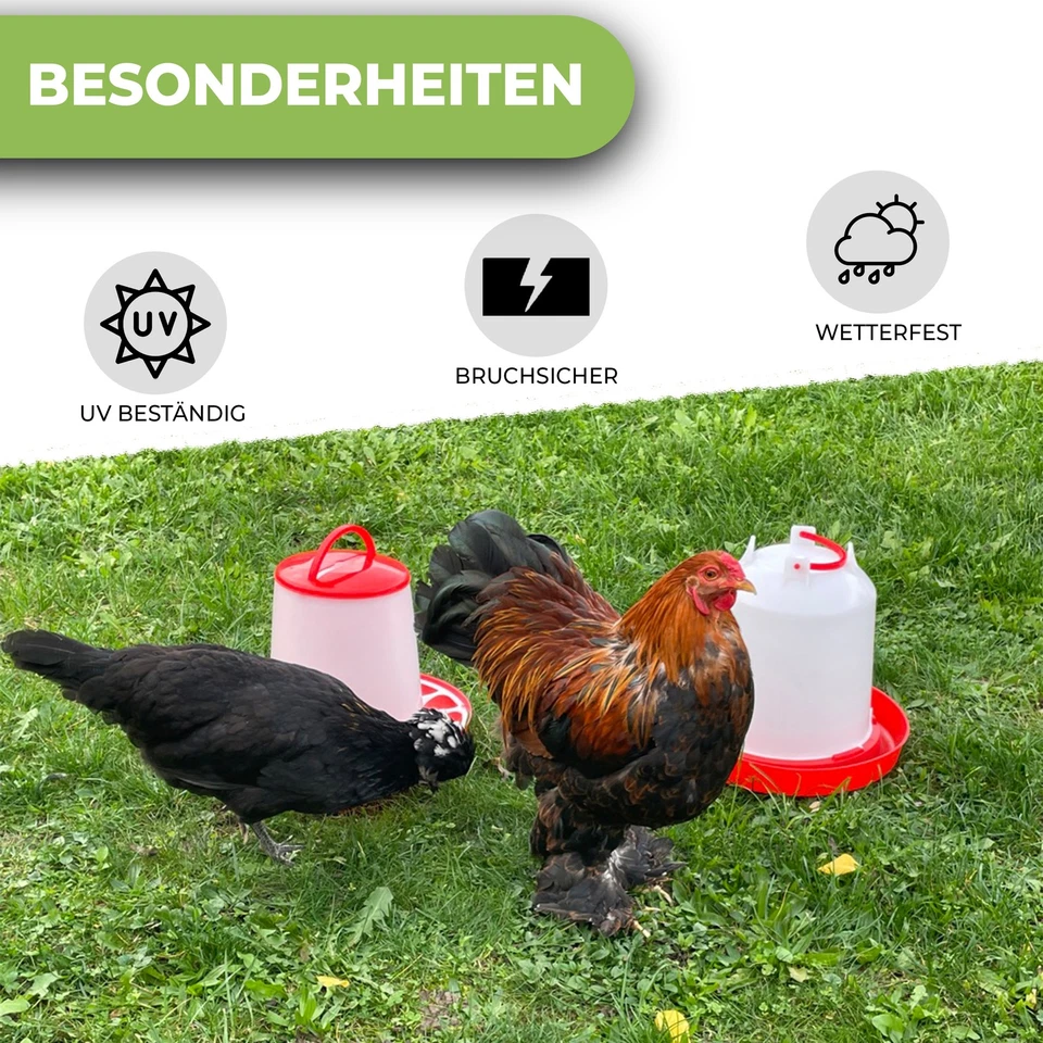 Futterautomat Futterspender für Hühner, Enten, Gänse, Küken und anderes Geflügel - Bild 2 von 4