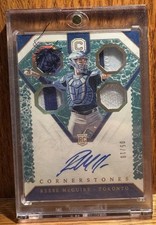 2019 Panini Chronicles Reese McGuire Rookie Cornerstones Marble /10 #21 Red Sox