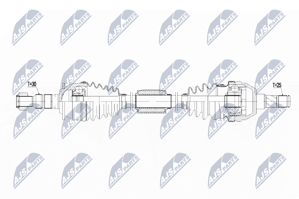 DRIVE SHAFT NPW-PL-071 FOR OPEL ASTRA/J/Hatchback/Van/Sports/Tourer 1.7L 4cyl - Image 5