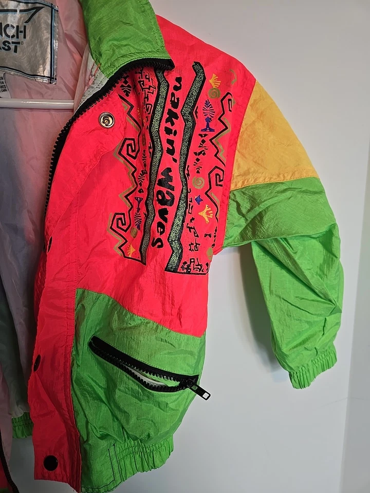 Chaqueta cortavientos vintage años 90 French Toast niños talla 6 colorida años 80/90 Foto 2 de 4