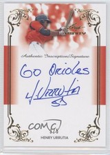 2013 Leaf Trinity Inscription Auto Gold 3/5 Henry Urrutia #DTI-HU1 Auto 0o9