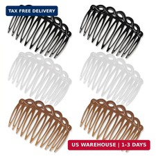 6 Pcs French Hair Side Combs for Women, Decorative Hair Comb Clips