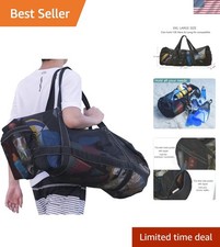 37 Inch XXL Mesh Duffle Bag for Scuba Dive or Snorkel Gear, Extra Large Snork...