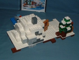 MINECRAFT, THE SNOW HIDEOUT SET 21120 - LEGO - 2015 - USED