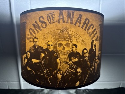 Sons of Anarchy SOA Table Lamp - Dent In Shade - Skull Lamp | eBay