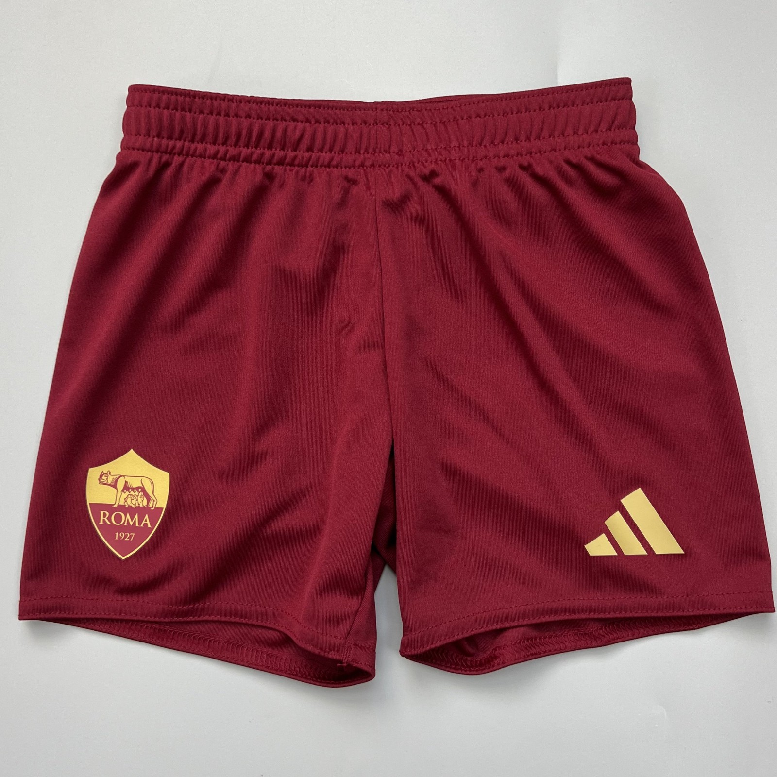 As Roma 2024-25 Home Soccer Shorts Adidas Baby Size 3-4 Years