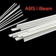 ABS I-Beam Strip DIY Fun Technology Architecture Builde Model Making Cabin White