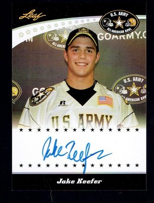 2011 Leaf Army All American Jake Keefer Autograph Auto Football Card | eBay