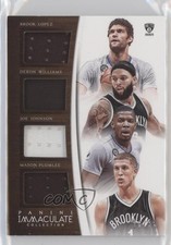 2014-15 Panini Immaculate Quad Relics /35 Brook Lopez Deron Williams Joe Johnson