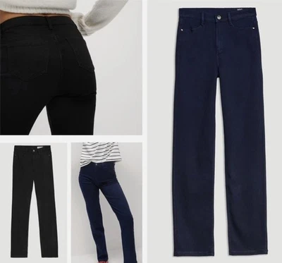 MARKS AND SPENCER Womens Per Una Jeans Roma High Waisted Straight Sparkle Embellished Stretch