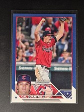 2023 Topps Cal Quantrill #255 Royal Blue - Cleveland Guardians 