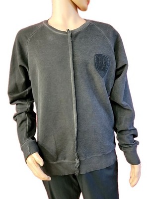 Pierre Balmain Men's Long sleeve Crewneck Washed gray Sweatshirt 50/42/L #C
