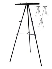 Adjustable Black Art Easel Lightweight Aluminum Collapsible For Displays And ...