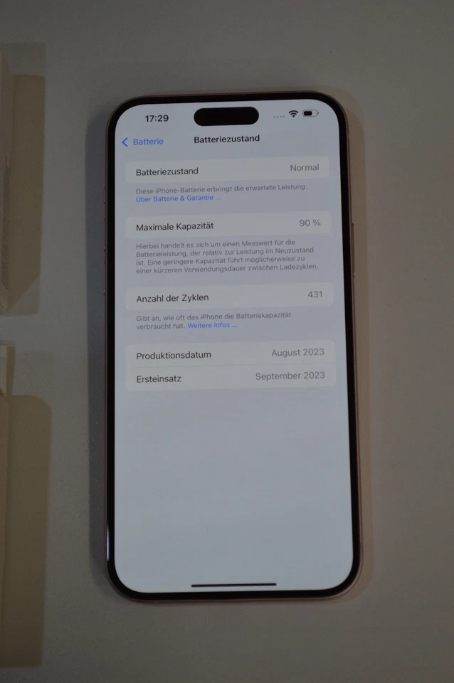 Apple iPhone 15 Plus Dual-SIM Smartphone 128GB Pink Rosa - Bild 3 von 4