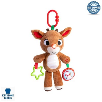 Rudolph The Red-Nosed Reindeer Plush & Musical Activity Toy for Babies