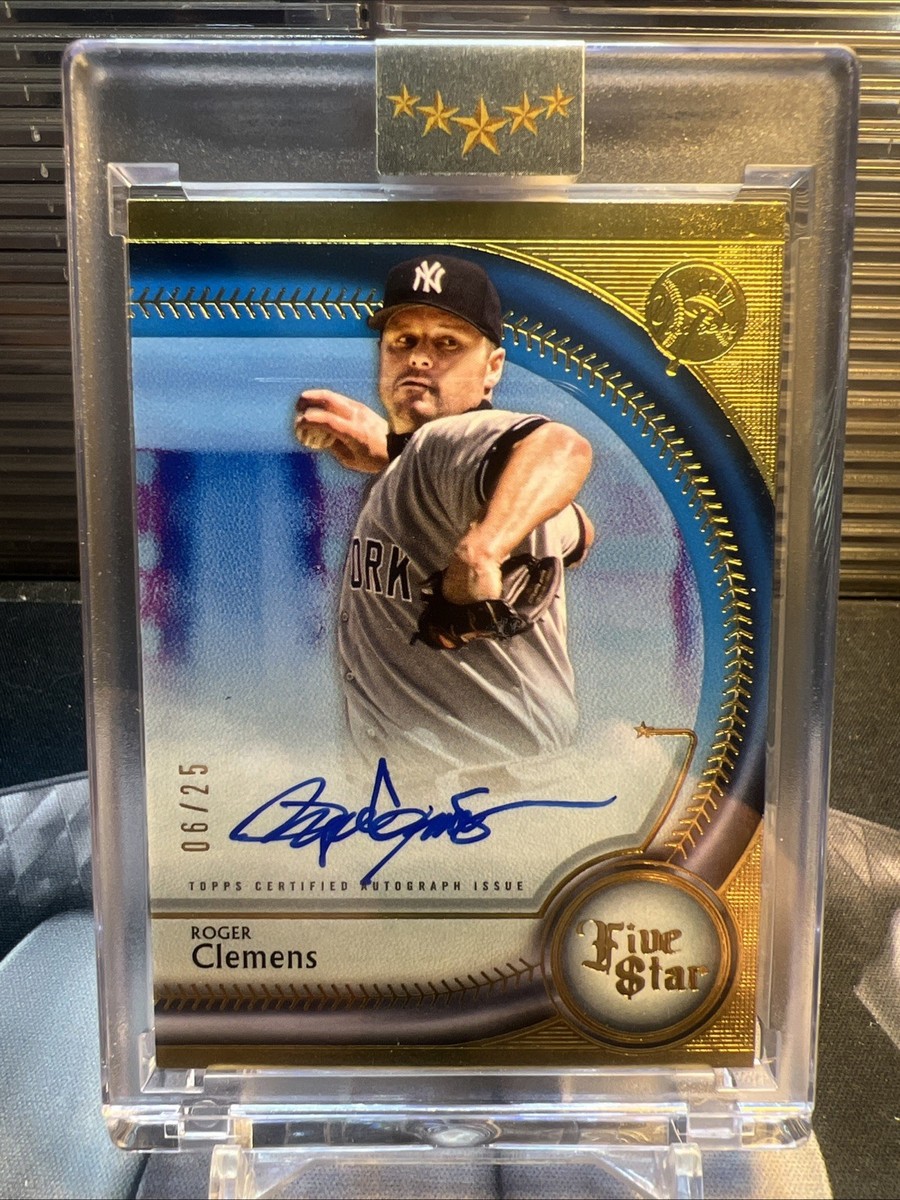 2025 Topps Five Star Autographs Blue Roger Clemens 6/25 | eBay