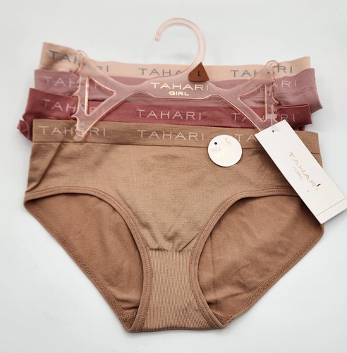 Tahari Girl Panties Underwear Seamless Hipsters 4 Pack Large 12/14
