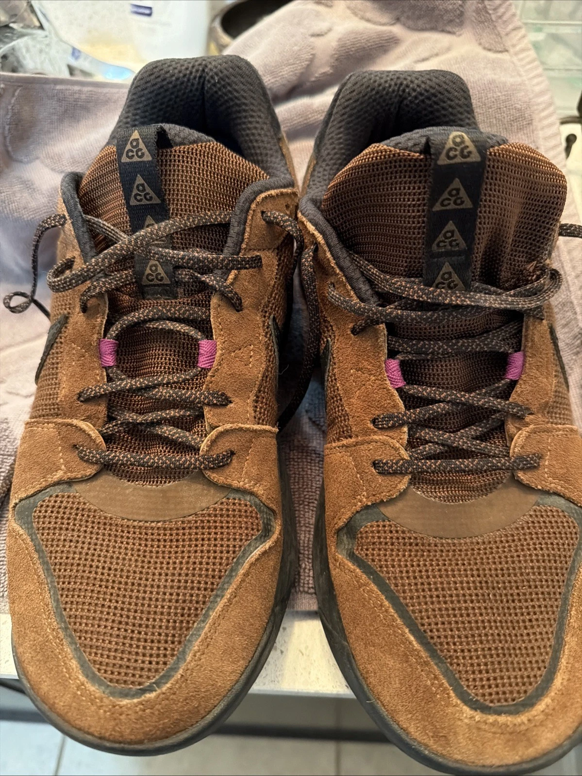 Nike ACG Lowcate Cacao Wow Mens 9.5 DM8019-200 brown black Trail Frame Hiking