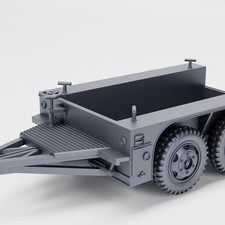 28mm-resin Printed M7 Trailer Tandem Axle 2-ton 4 Wheeled Us Ww2 28mm-resin Printed M7 Trailer Tandem Axle 2-ton 4 Wheeled Us Ww2