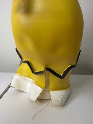 Vintage 1999 The Simpsons Homer Simpson Adult Vinyl Halloween Mask