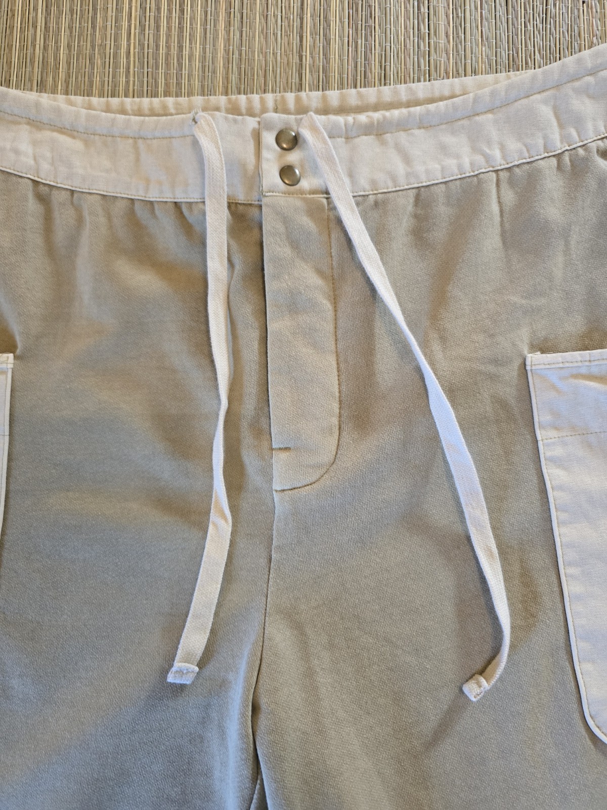 Universal Thread Button Fly Knit Cargo Pants Sage… - image 5