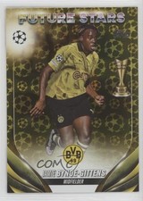 2023 UEFA Club Competitions Future Stars Gold Starball Foil Jamie Gittens 01ks