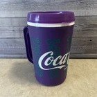 Vintage New Coca Cola Coke Travel Mug  Purple  Teal 22oz.
