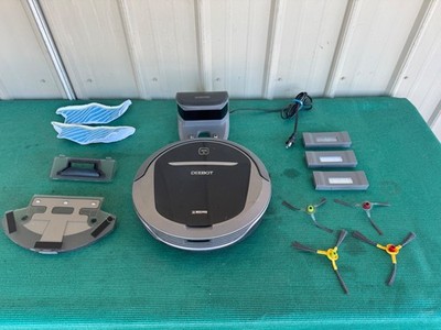 Ecovacs Deebot Robot Vacuum With Dock Remote CH1465A + Accessories Needs Battery