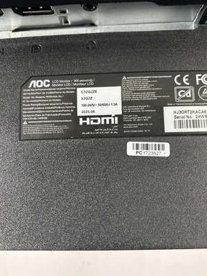 AOC C32G2ZE 32'' Curved Frameless Gaming Monitor Full HD 1920x1080 PC1723627