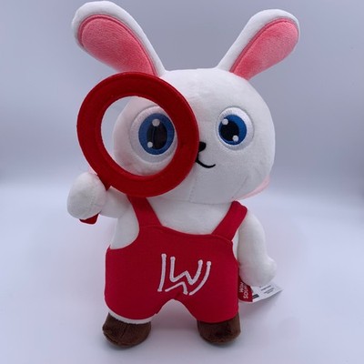 Win Source Electronics Winny Bunny Plüsch kultiger roter Overall Lupe