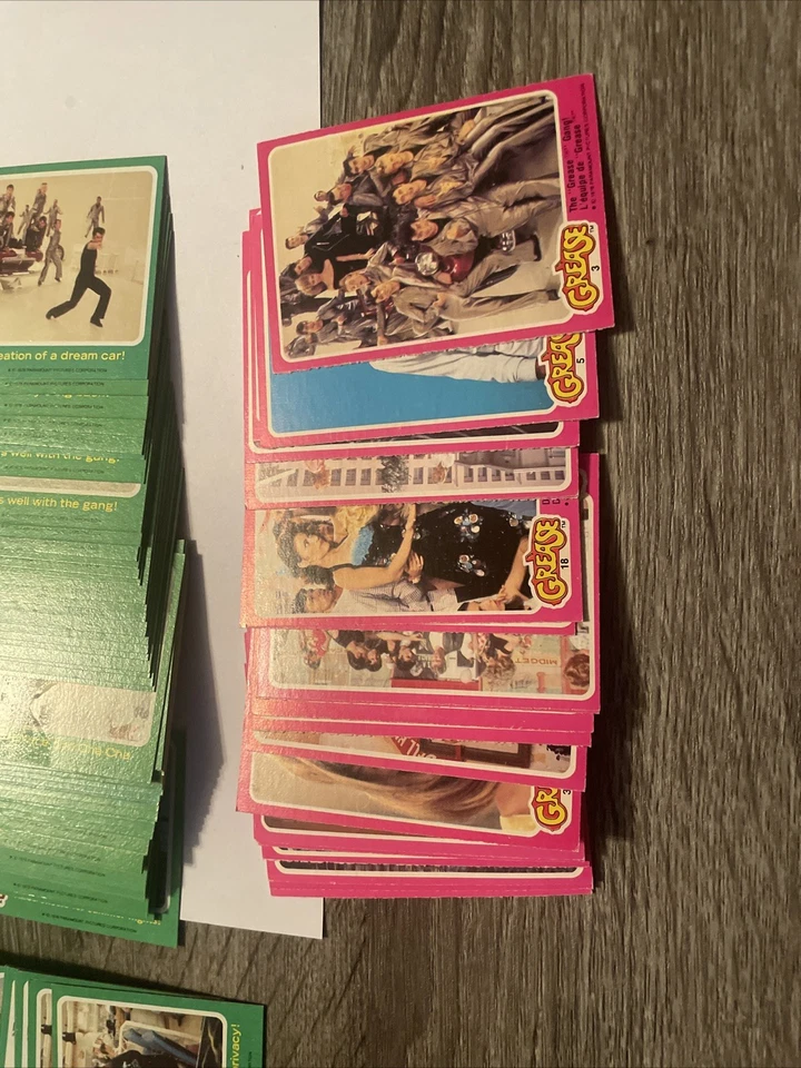 1978 TOPPS GREASE MOVIE 30 CARD Lot, Random, Value, Mint - Image 2 of 4