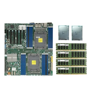 Supermicro X12DPI-N6 Motherboard  With 2x Intel Xeon 8351N CPU+ 4x16GB RAM
