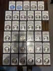 1986 - 2020 (34) COIN PROOF AMERICAN SILVER EAGLE SET NGC PF 69