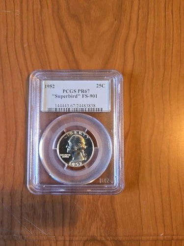 1952 Washington Quarter Graded PR67  Superbird FS-901
