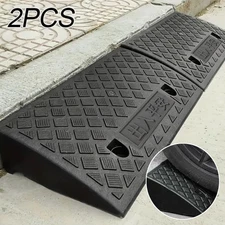 2 Pack 2'' Rise Driveway Curb for Ramps,Driveway Ramp Car Slope Ramp for Loading