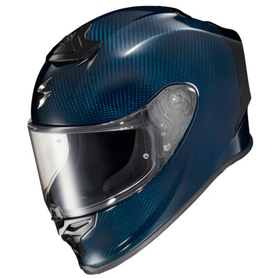 SCORPION EXO フルフェイスヘルメット 青/緑 Scorpion EXO-R1 Air Full Face Carbon Helmet Carbon Blue Md | eBay