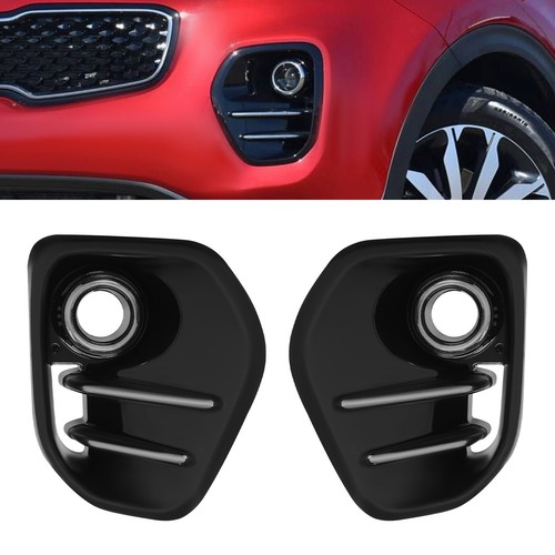 1 Pair Black Fog Light Cover Left+Right for 2017 2018 2019 Kia Sportage EX - Foto 4 di 19
