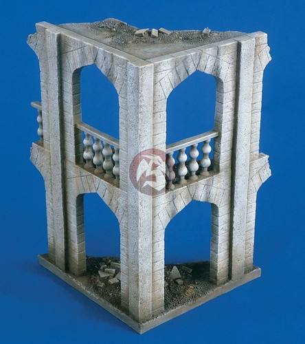 Verlinden 1/35 Middle East Ruined Building Corner Section [NEED REPAIRS] 2074