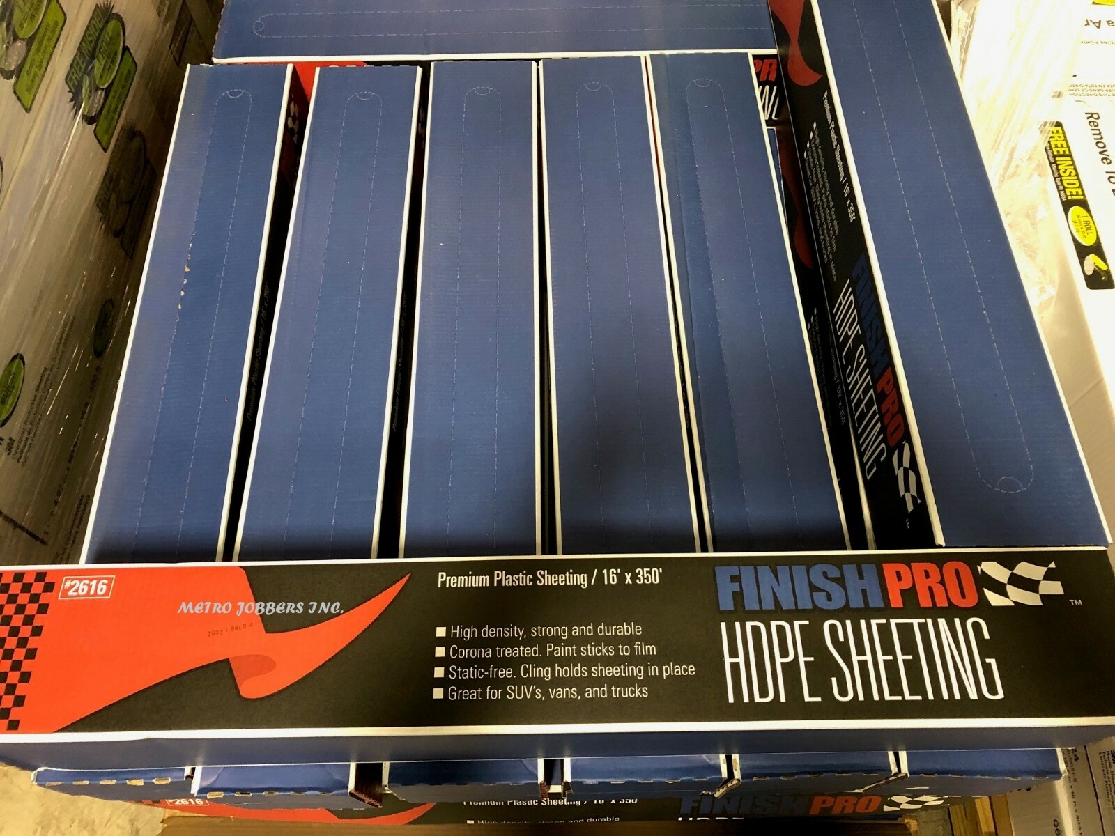 Finish Pro 2616 16' x 350' Plastic Sheeting Paint Masking Sheeting