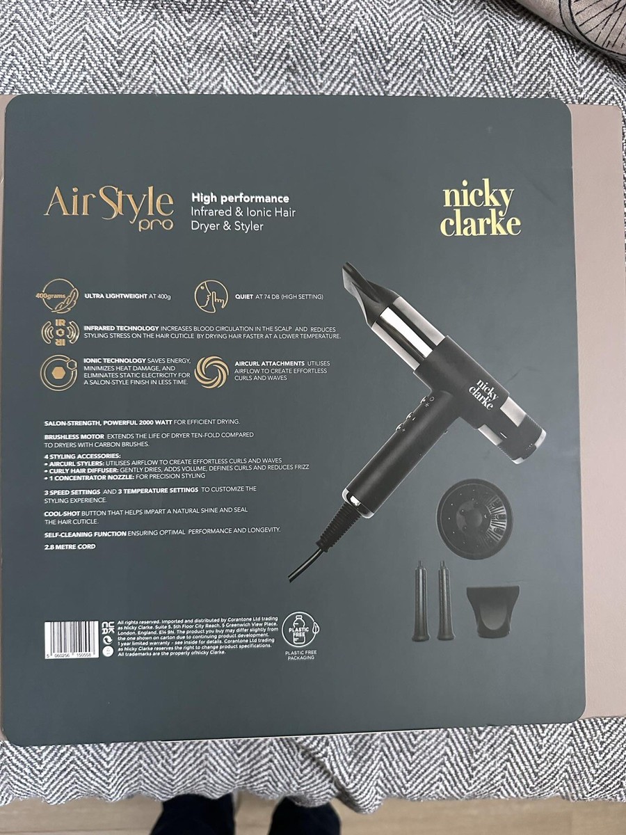 Nicky Clarke AirStyle Pro Infrared Ionic 2000W Hair Dryer