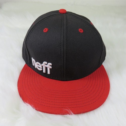 Red Spellout Logo Skater Snapback Hat 
