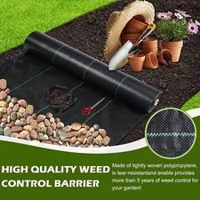 3.2oz Commercial Grade Weed Barrier & Landscaping Fabric Ground Cover Heavy Duty