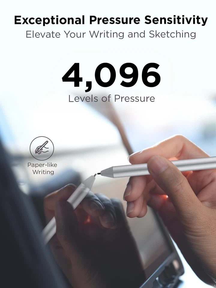 Lenovo USI Pen 2 Stylus Tilt Functionality Finer Tip Technology Chrome OS - Image 3 of 4