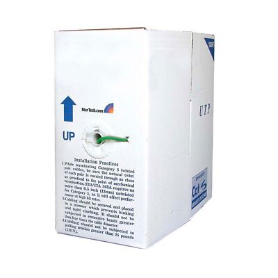 StarTech.com 1000 ft Bulk Cat6 Ethernet Cable - Stranded - CM-Rated for In-Wa...