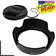 (EW-60C II + Lens Cap) Flower  Shape Lens Hood for Canon EF28-90mm F4-5.6 II USM