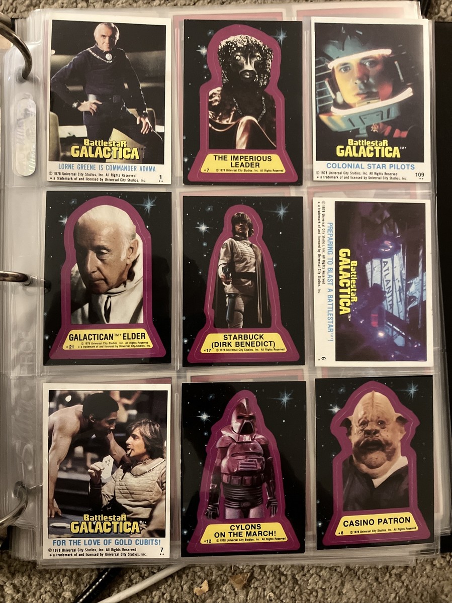 1978 Battlestar Galactica Trading Cards And Wonderbread Lot