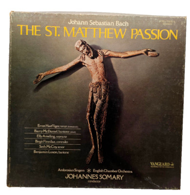 Bach St Matthew Passion Johannes Somary Vanguard 4LP Vinyl Box Set